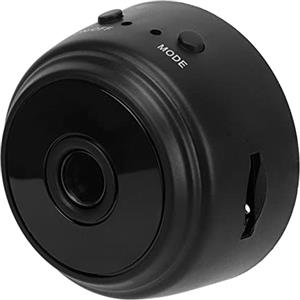 Lazmin112 Telecamera WiFi Portatile, Telecamera Wireless HD 1080p, Batteria da 240 MAh Mini Fotocamera A9 con Cover Posteriore Magnetica, per Cortile Home Office (Nero)