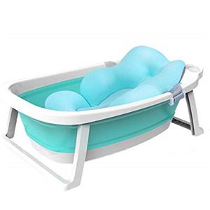 Babify Vaschetta Bagnetto Neonato Pieghevole Senza BPA, Con Supporto, Vasca da Bagno Portatile per Bambini 0-3 Anni, Spaziosa per Bagnetto e Doccia