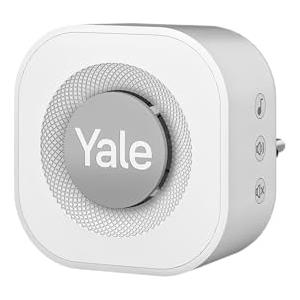 Yale Chime per campanello smart SV-VDBCH-1A-W per interni, Suonerie selezionabili, Installazione plug-in, Presa alimentazione UE e Regno Unito, Accessorio compatibile con Campanello Smart