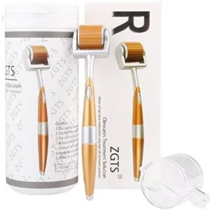 My's beauty 192 Dermaroller Sistema di Micro Aghi in Titanio Strumenti per la Cura della Pelle del Viso per il Trattamento del Viso, la Ricrescita dei Capelli, la Crescita della Barba,0.5mm