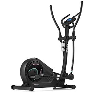 ZIPRO Cyclette Ellittica HEAT WM, cyclette cross-trainer, con monitor LCD, resistenza magnetica regolabile, Sensore di pulsazioni, app iConsole + Kinomap, USB, Bluetooth, 150kg