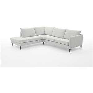 Atlantic Home Collection Divano angolare con pouf sinistro