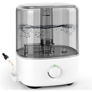 Vankarr Umidificatore Ambiente Bambini 5L, Vankarr Ultrasuoni Umidificatori Casa 28dB Silenzioso Top-Fill Umidificatore Ambiente Grande per Camera da Letto, Piante, Neonato,Umidità