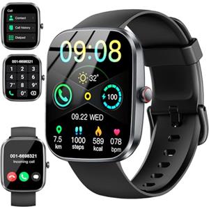 Soudorv Smartwatch Uomo Donna, Orologio Fitness 1,91'' Smart Watch con Effettua/Risposta Chiamate, Sonno/Cardiofrequenzimetro/Contapassi/Impermeabil IP68 Activity Fitness Tracker 113 Sportive per Android iOS