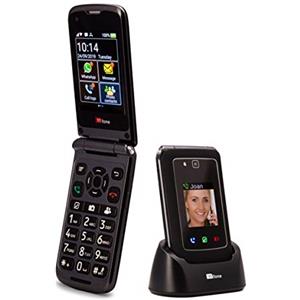 TTfone Telefono cellulare Titan TT950 Whatsapp 3G touchscreen Senior Big Button Flip, facile e semplice da usare, nero