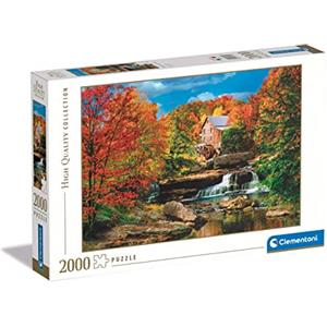 Clementoni Collection Puzzle 2000 Pezzi, Illustrazione Paesaggio Glade Creek Grist Mill in Autunno, Idea Regalo, Made in Italy, 97,5 x 66,8 cm, 32574