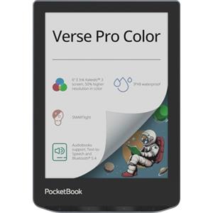 Pocketbook Verse Pro Color Blu Grigio 16GB Lettore eBook 6 Versione Tetto Touch eINK