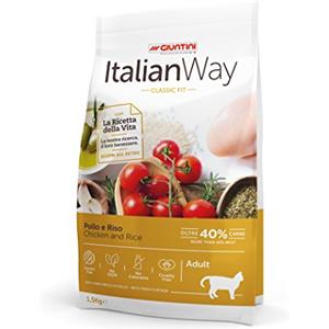 ItalianWay Pollo e Riso - Alimento Secco Completo per Gatti, Sacco da 8 kg, Oltre il 40% di Pollo e Tacchino, Gluten Free