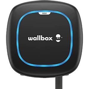 Wallbox Pulsar Max Caricatore per Veicoli Elettrici, Potenza di Carico Fino a 7,4 kW, Connettore Tipo 2, Cavo da 5 Metri, con Wi-Fi, Bluetooth, OCPP, Facile Installazione, Interno o Esterno, Nero