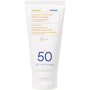 KORRES YOGHURT Crema Solare in Gel per il Viso SPF50 - Idratante e Protettiva 50 ml