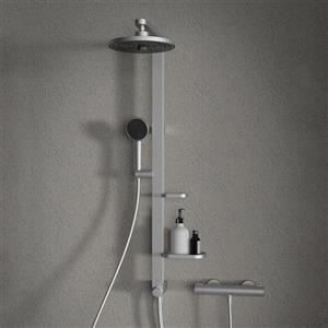 Ideal Standard Alu+ colonna doccia per rubinetto, BD585SI, Alu+ silver opaco [Rubinetteria Bagno > Colonne Doccia]