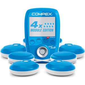 Compex FIT5.0-4: Elettrostimolatore Wireless per Fitness, Benessere e Tonificazione con 30 Programmi