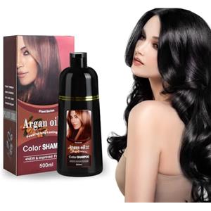Futuhada 3-In-1Shampoo Colorante Capelli Istantaneo, Hair Color Shampoo for Gray Hair, Natural Hair Dye Shampoo, Black Hair Color Shampoo- Long-lasting color- 500 Ml
