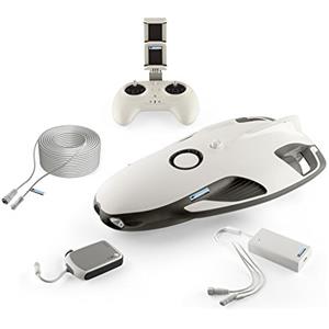 PowerVision Powerray Explorer Subacquea Drone 4K Uhd Rov Streaming in Tempo Reale.-.Bianco