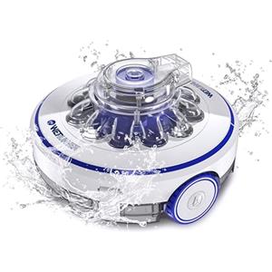 Gre RBR60 - Wet Runner Robot senza fili per piscine fino a 35 m2 con fondo piatto. Pulitore elettrico per piscine con 60 minuti di autonomia