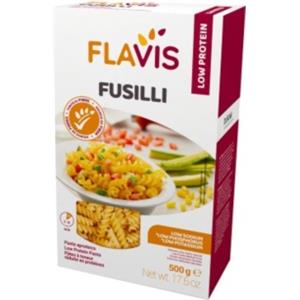 DR.SCHAR Flavis Fusilli Aproteici 500 g - Pasta con 0,5 g di Proteine e Ricca di Fibre