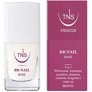 Tecniwork TNS BB Nail Base 10 ml - Trattamento Unghie 7 in 1 con Vitamina E e Olio di Argan