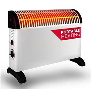 alpina Stufa di riscaldamento - 1500 W - sui piedi - Termostato regolabile - Bianco, Bianco