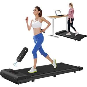 HOMEFITNESSCODE Tapis Roulant Elettrico Pieghevole Salvaspazio Walking Pad 10 km/h Tapis Roulant Salvaspazio (42 cm), Schermo LCD, Carico massimo di 120 kg (Nero scuro)