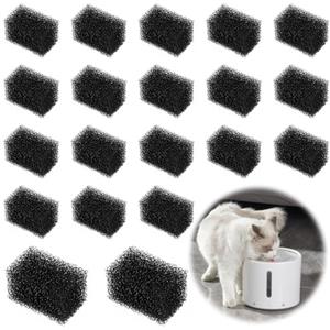 XIHIRCD 20 Pezzi Filtro per Fontana per Gatti, Filtri di Ricambio per Acqua Potabile Spugna Filtri in Schiuma Compatibili con PETKIT Eversweet 3 Pro 2,8L Fontanelle per Animali Domestici