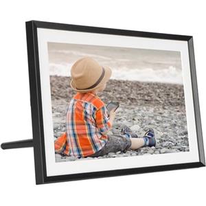 Generic Cornice per Foto Digitale WiFi 100‑240 V Cornice per Foto Digitale da 10 Pollici IPS Touch Screen per Foto (Spina europea)