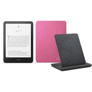 Amazon Kindle Paperwhite Signature Edition (versione 2024) da 32 GB senza pubblicità, una copertura in tessuto Amazon e un dock di ricarica wireless Made for Amazon