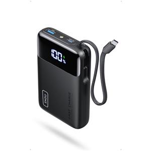 INIU 45W Power Bank, 20000mAh Ricarica Rapida Powerbank con Cavo USB C Integrati, USB C In&Out PD3.0 QC4.0 Caricatore Portatile per iPhone 17 16 15 14 13 Pro Max Mini Plus Samsung Huawei iPad Pro