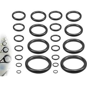 AOYEGIC 22 pezzi set di anelli per canne da pesca,anello terminale in ceramica,guide in ceramica,anello per punta di canna da pesca,accessori di guide per canne da pesca(nero,3,76 mm-29,8 mm)