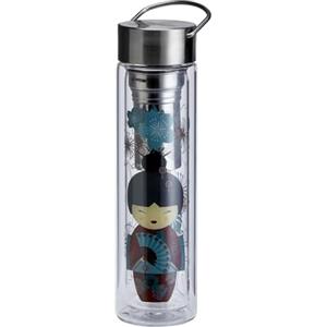 Eigenart Flowtea® - Teiera to go Geisha Red per 350-400 ml, con termometro, filtro da tè