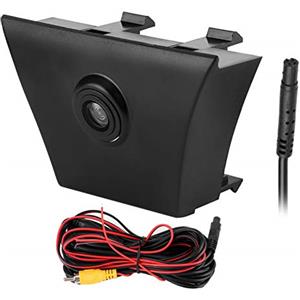 Qiilu Telecamera frontale Telecamera frontale adatto per Monitoraggio visuale frontale Telecamera griglia anteriore Assistenza in retromarcia di parcheggio auto CCD Telecamera frontale