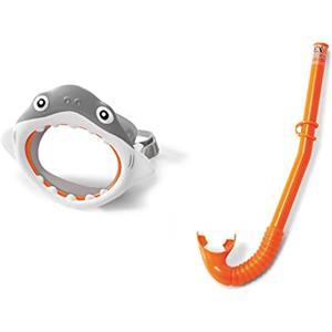 Intex 55944 - Set Maschera e Boccaglio Squaletto Assortiti, 1 pezzo, Latex Free, Multicolore, 3+ Anni