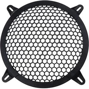 INVEES Griglia universale per subwoofer per auto, 20,3 cm, colore: nero