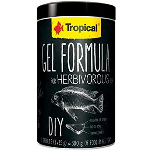 Tropical Gel Formula per Pesci Erbivori - Alimento in Gel con 36% di Alghe - 1000ml