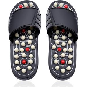 ACWOO Pantofole Massaggianti, Scarpe da Massaggio, Ciabatte Riflessologia Plantare, Pantofole per Agopressione Allevia la Fascite Plantare, Dolore Plantare ai Piedi, Sollievo Dallo Stress (38-39)