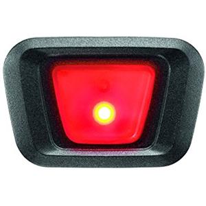 uvex plug-in LED XB048 luce, adatto ai modelli uvex finale e uvex true, luce fissa e lampeggiante, black-red, one size