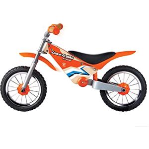 Hape - Balance Bike da cross per bambini dai 3 anni | Bici senza pedali con telaio in legno e acciaio e ruote da 30 cm