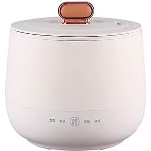 ZHANGMIN Cuociriso Piccolo, Mini Cuociriso Elettrico da 1,8 Litri con Pentola Antiaderente for 1-2 Persone, 4 Funzioni Multicooker for Preparare Riso, Zuppe, Porridge, Torte (Color : Wei�)