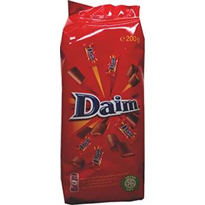 Daim Cioccolatini Daim, confezione da 3 x 200 g - caramello croccante alle mandorle avvolto nel miglior cioccolato al latte - a base di ingredienti naturali