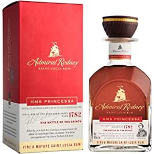 Admiral Rodney HMS PRINCESSA Fine & Mature Saint Lucia Rum 40% Vol. 0,7l in Giftbox
