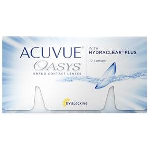 ACUVUE OASYS con tecnologia HYDRACLEAR PLUS - Lenti a contatto quindicinali - Protezione UV;-6.00 diottrie; BC 8.4; DIA 14.00; 12 lenti