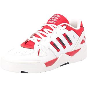 adidas MIDCITY Low Shoes, Scarpe da Basket Uomo, Cloud White/COLRED/Carbon Black, 42 2/3 EU