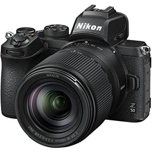 Nikon Z50 + Z DX 18-140 VR + Lexar SD 64 GB Fotocamera Mirrorless, CMOS DX da 20.9 MP, Sistema Hybrid-AF, Mirino Elettronico (EVF), LCD 3.2