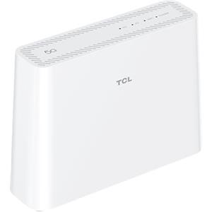 TCL LinkHub - HH512 Router 5G Ultra Fast, Dual Band, supporto scheda SIM, WiFi 6E, Hotspot fino a 32 Utenti, White [Italia]