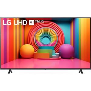 LG UHD 75'', Serie UR75, Smart TV 4K, 75UR75006LK, Processore α5 Gen6, HDR10 Pro, Filmmaker Mode, Game Optimizer, Wi-Fi, webOS 23, Alexa, Sports Portal, 3 HDMI, 2 USB