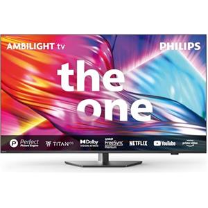 Philips Ambilight 55PUS8919 4K LED Smart TV - Display 55'' con piattaforma Titan OS Pixel Precise Ultra HD e Dolby Atmos Sound, funziona con Alexa e Google Voice Assistant - Grigio Antracite