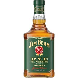 Jim Beam Rye Whisky, Bourbon prodotto da segale, 4 anni di invecchiamento - 1 bottiglia da 700ml