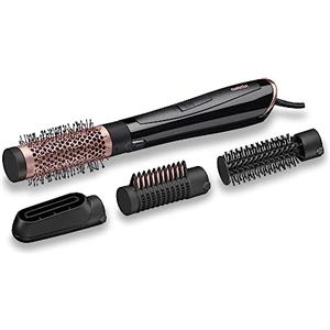 BaByliss Spazzola ad Aria AS126E da 1000W, 4 Accessori, Asciugatura e Styling dei Capelli, Funzione Ionica Anti-Crespo, 2 Temperature e Aria Fredda