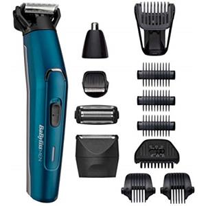 BaByliss MEN MT890E Multikit Uomo Japanese Steel 12 in 1 Lame in Acciaio Giapponese, 120 Minuti di Autonomia, 100% Waterproof, Batteria al Litio