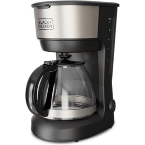 BLACK+DECKER - Macchina da Caffè Americano BXCO600E | 600W | 6 Tazze | Caraffa in Vetro Graduata | Filtro Permanente Rimovibile | Piastra Riscaldante | Facile da Pulire | Design Compatto