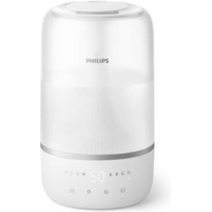 Versuni Philips Umidificatore d'aria - con nebulizzazione Sky High, autonomia fino a 32 ore, serbatoio dell'acqua da 3 litri, con impostazione Sleep e luce notturna, per stanze fino a 38 m² (HU1509/00)